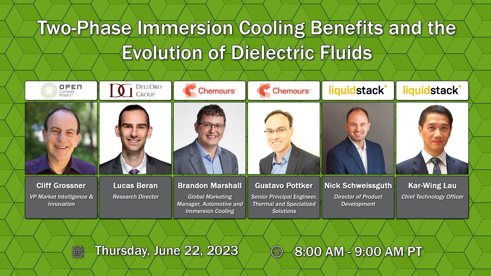 OCP Webinar: Two-Phase Immersion Cooling Benefits and the Evolution of Dielectric Fluids