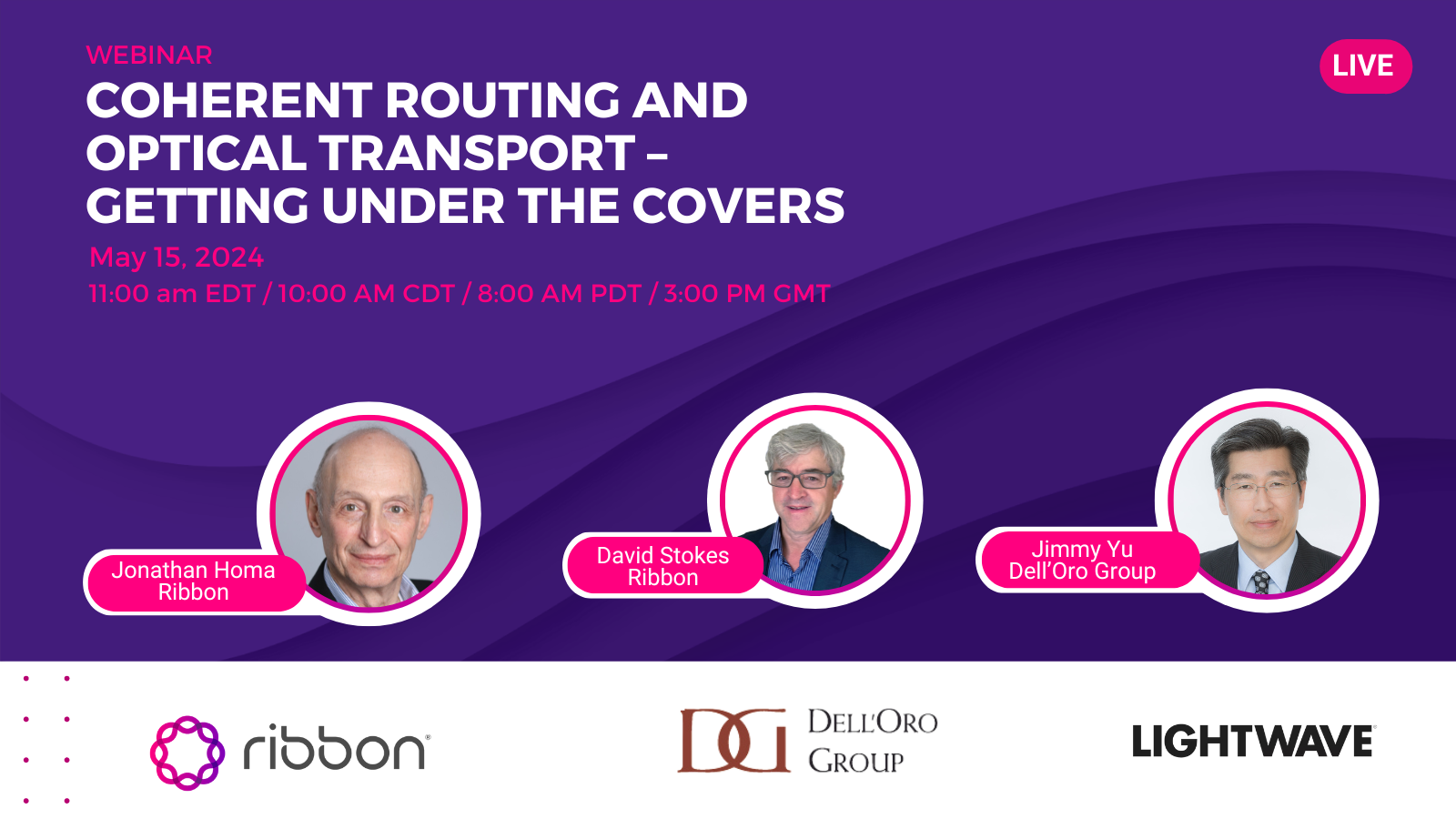Free Webinar: Coherent Routing and Optical Transport – Getting Under the Covers